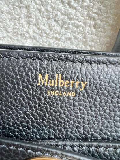 Mulberry Black Mini Zipped Bayswater (RRP £1095)