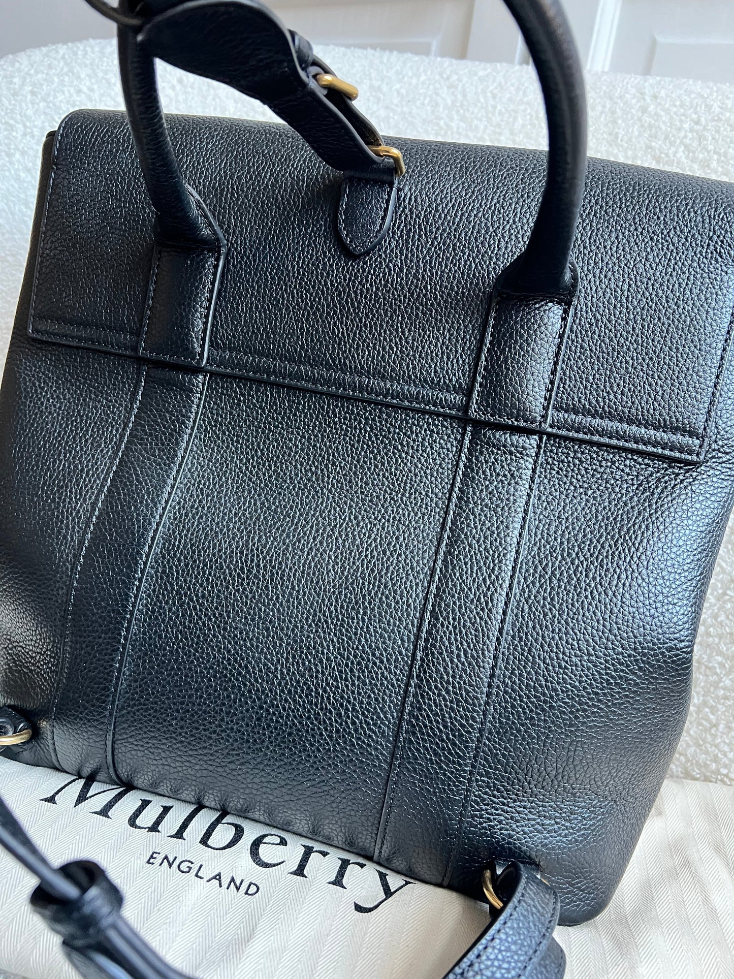 Mulberry Black Bayswater Backpack (RRP £995)