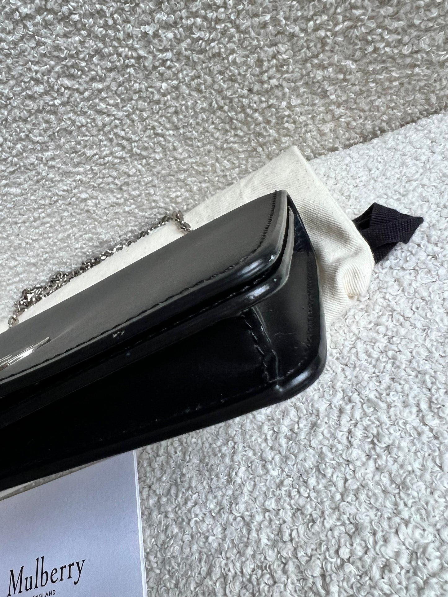 Mulberry Black Bayswater Clutch (RRP £495)