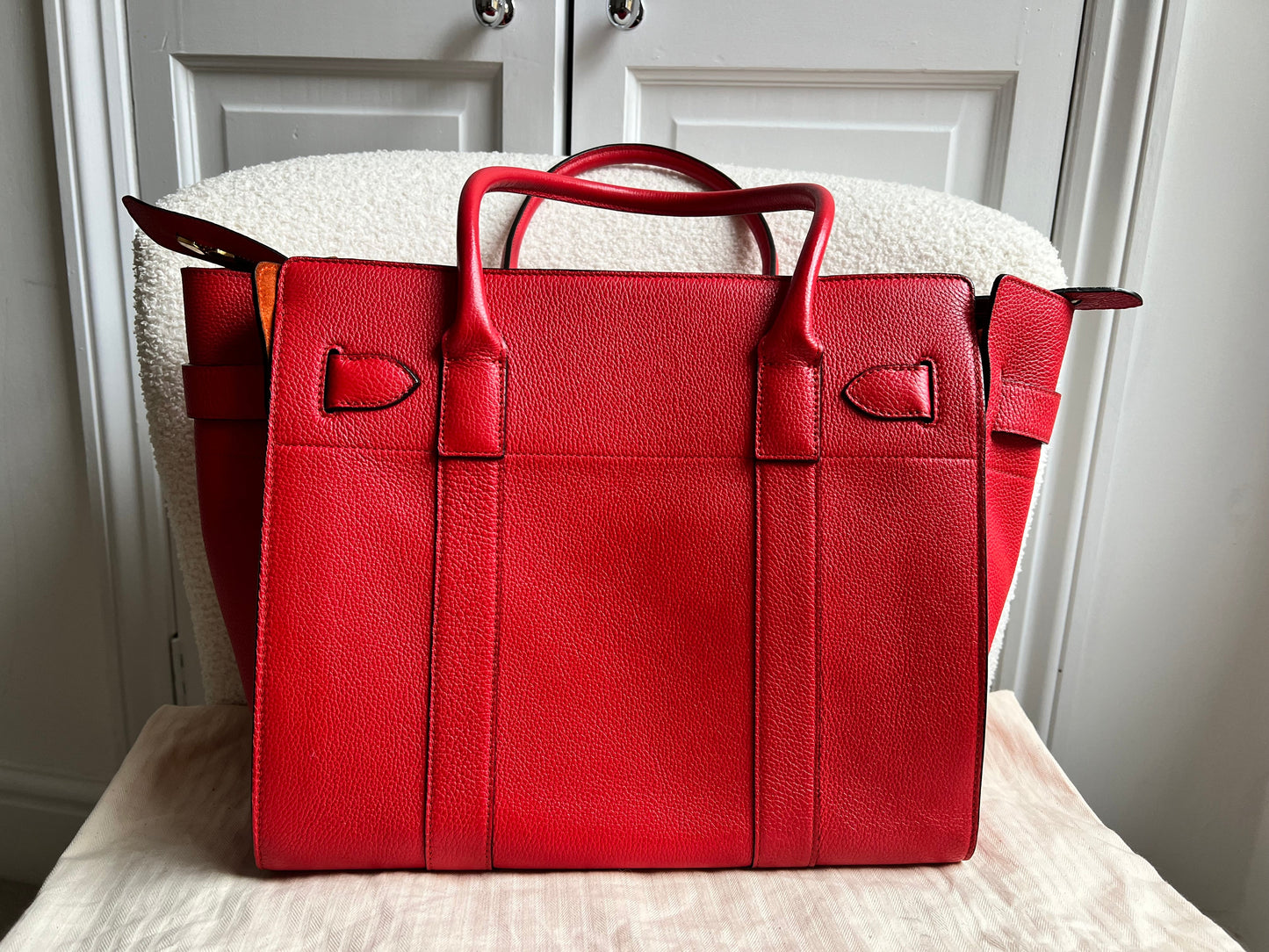 Mulberry Fiery Red Zipped Bayswater (RRP £1,350)