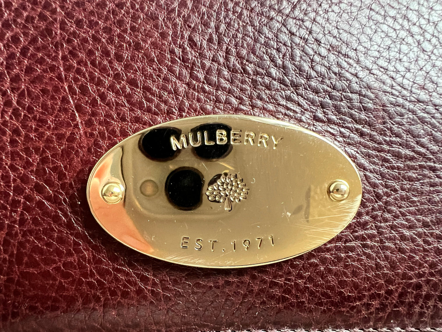 Mulberry Oxblood French Purse (RRP £295)