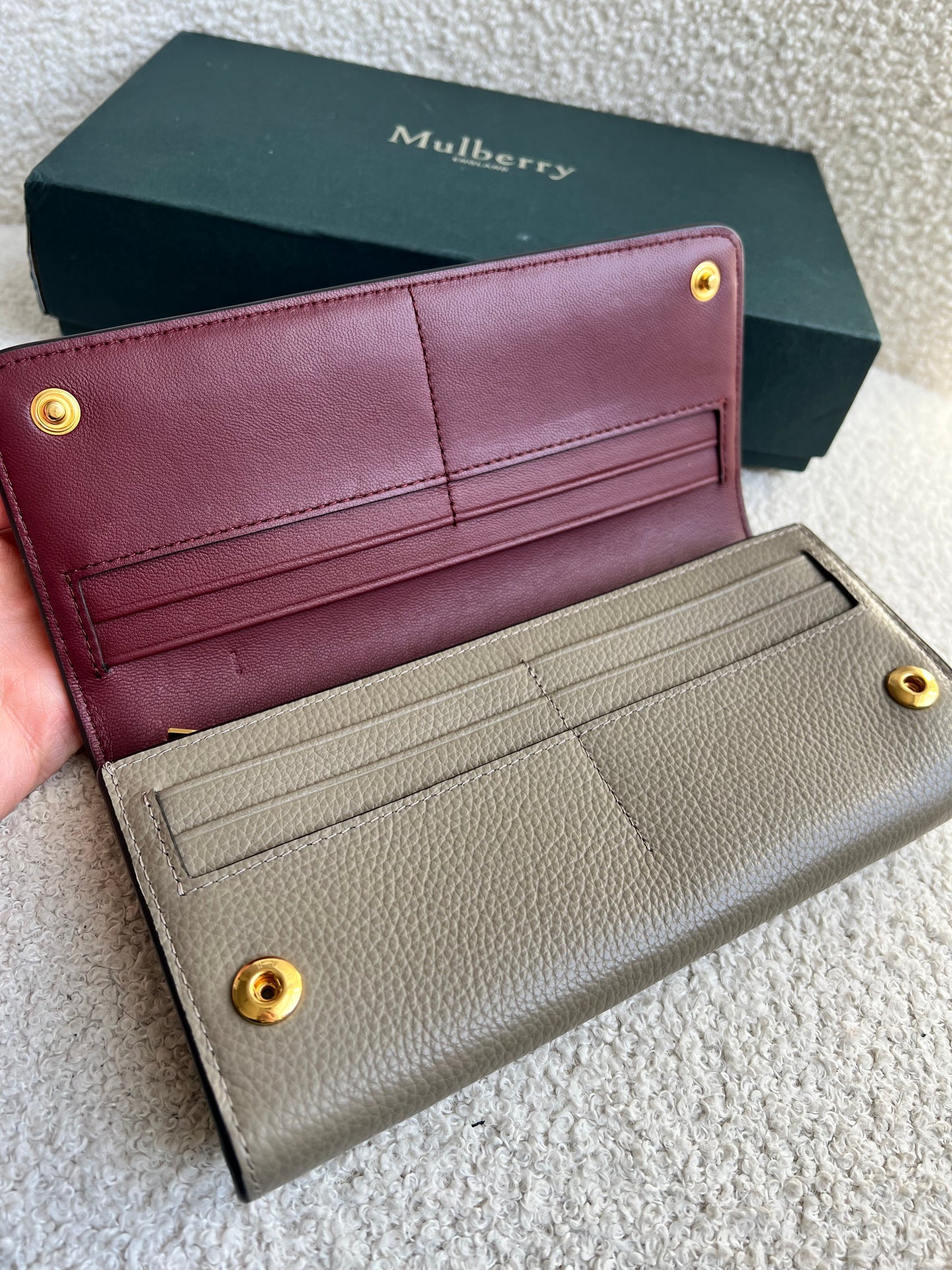 Mulberry Clay Continental Wallet (RRP £375)