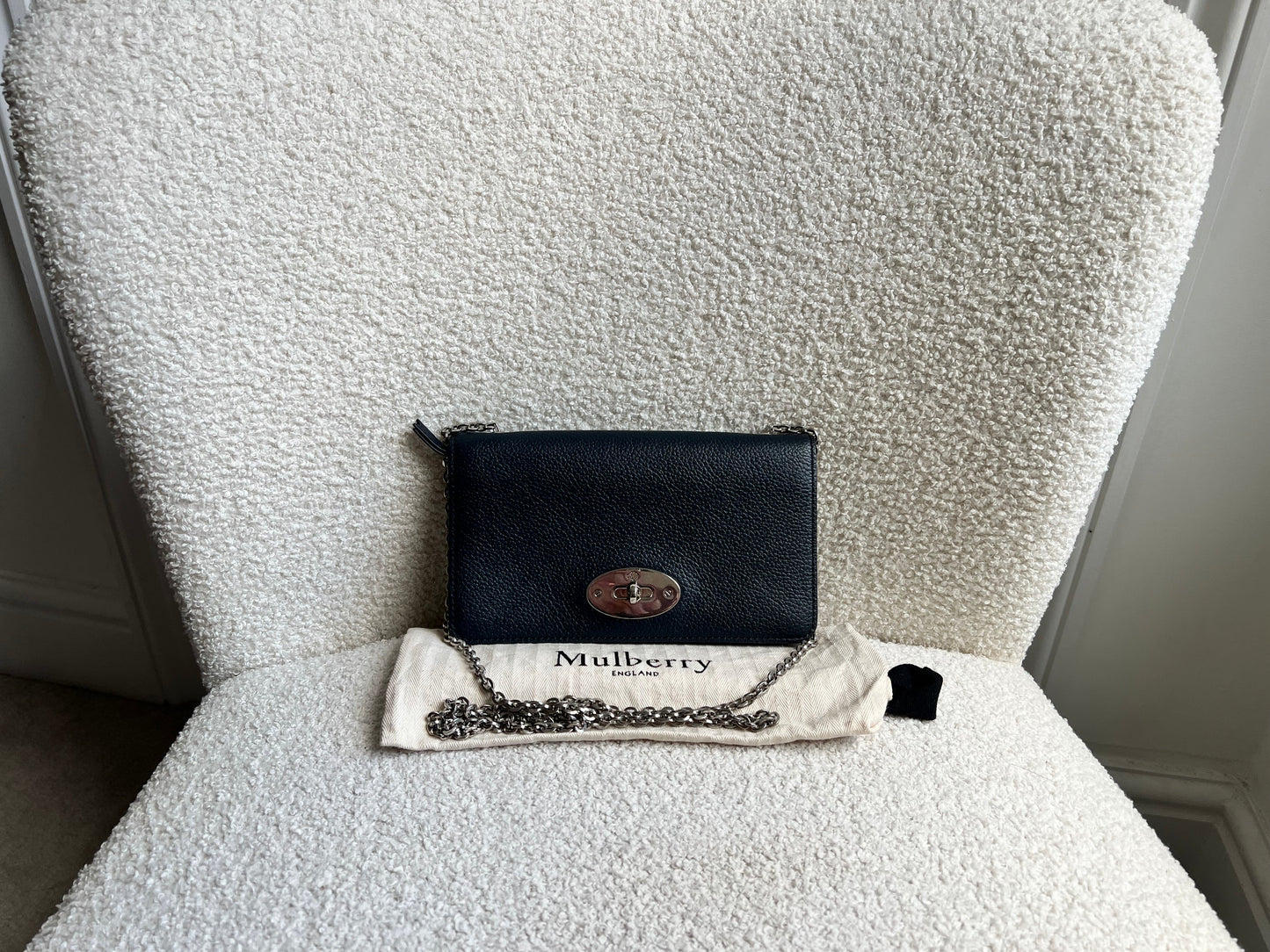 Mulberry Midnight Bayswater Clutch (RRP £495)