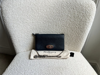 Mulberry Midnight Bayswater Clutch (RRP £495)