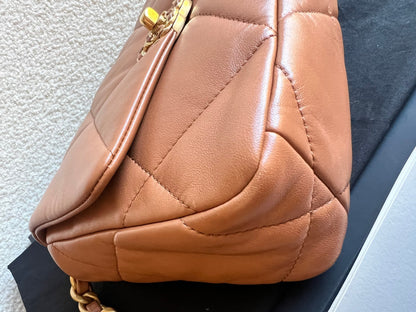 Chanel Small 19 in Caramel Lambskin (RRP £5,590)