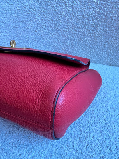 Mulberry Lipstick Red Medium Lily with Gold Hardware (RRP £1095)