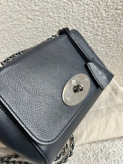 Mulberry Midnight Regular Lily with Silver Hardware (RRP £1095)