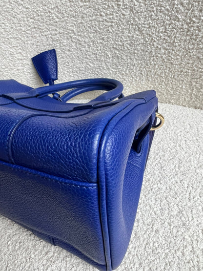Mulberry Neon Blue Bayswater Satchel (RRP £995)