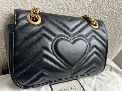 Gucci GG Black Marmont Mini Shoulder Bag (RRP £1,890)