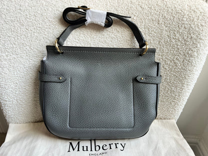 Mulberry Grey Soft Amberley Satchel (RRP £1,195)