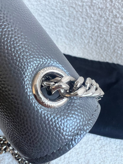 Yves Saint Laurent (YSL) Light Grey Small Kate Tassel (RRP £1,550)