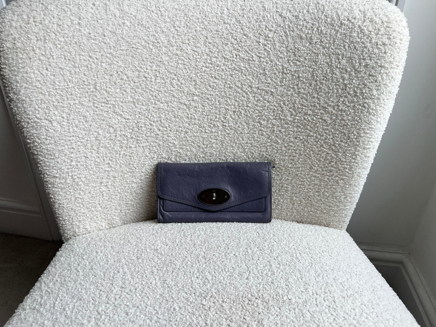 Mulberry Foggy Grey Alexa Postmans Lock Wallet