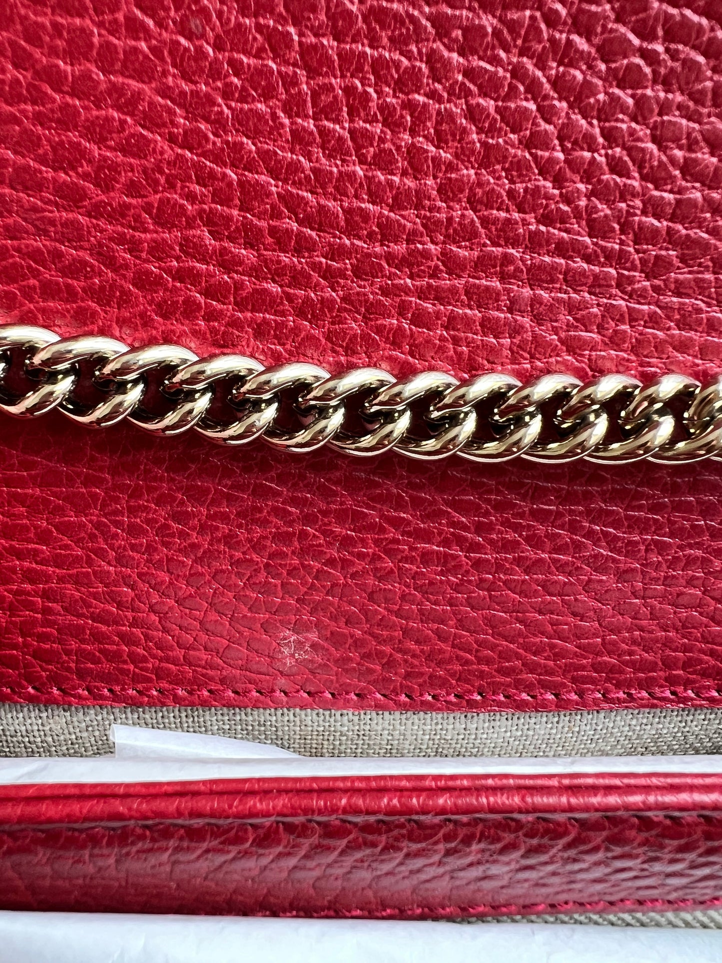 Gucci Interlocking GG Red Small Shoulder Bag