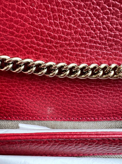 Gucci Interlocking GG Red Small Shoulder Bag