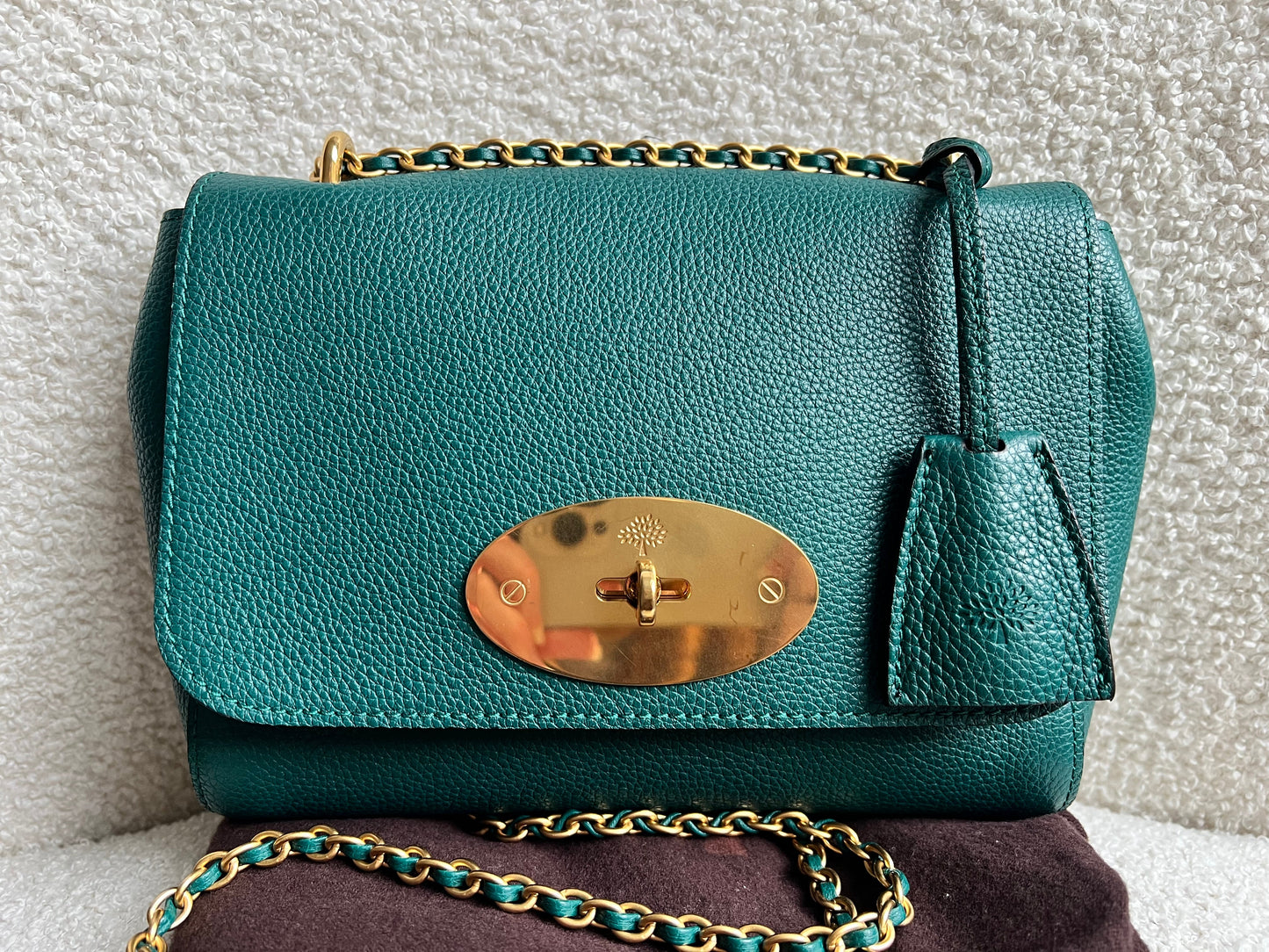 Mulberry Ocean Green Regular Lily with Gold Hardware (RRP £995)