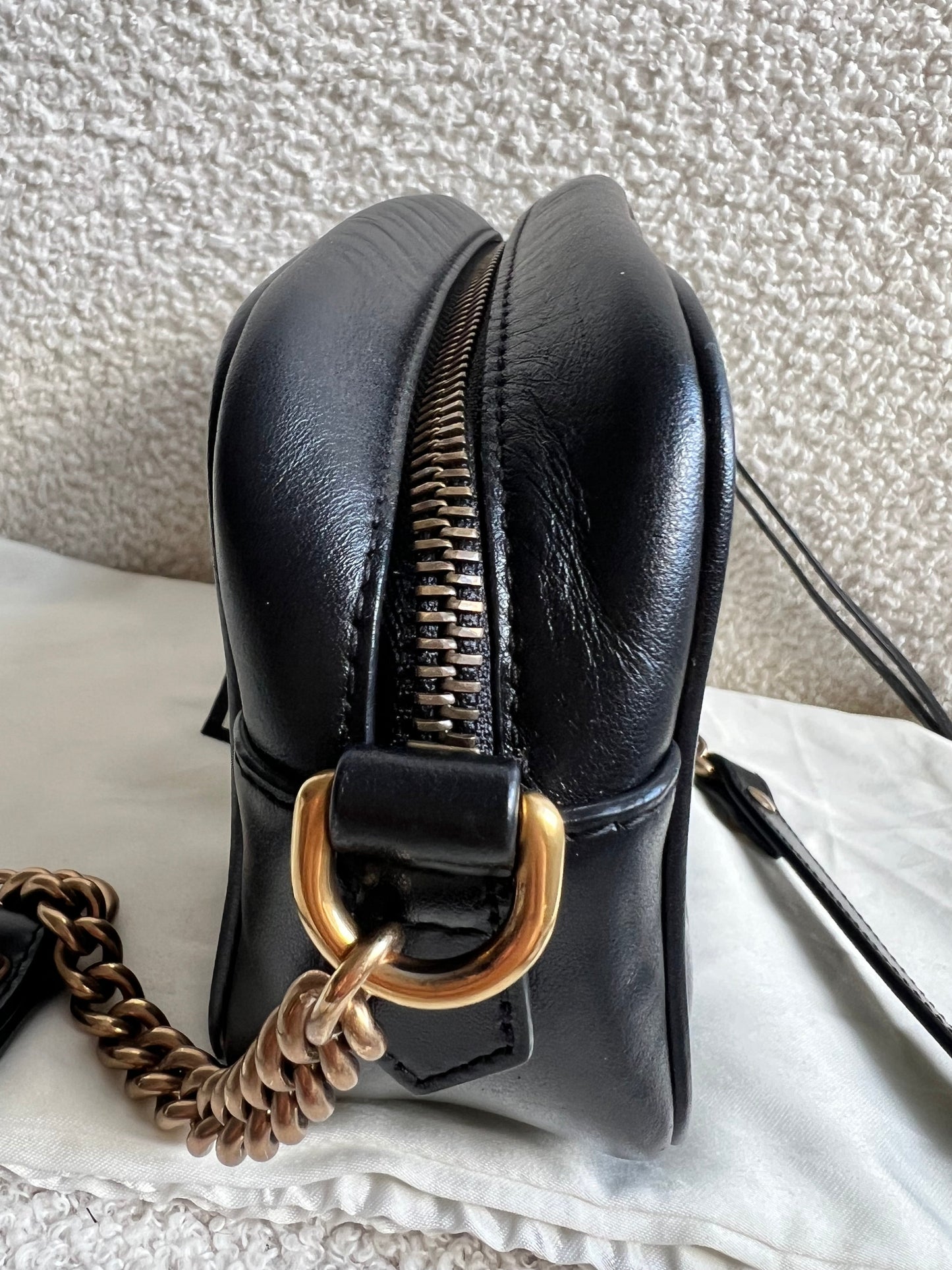 Gucci GG Black Marmont Mini Shoulder Bag (RRP £1,360)