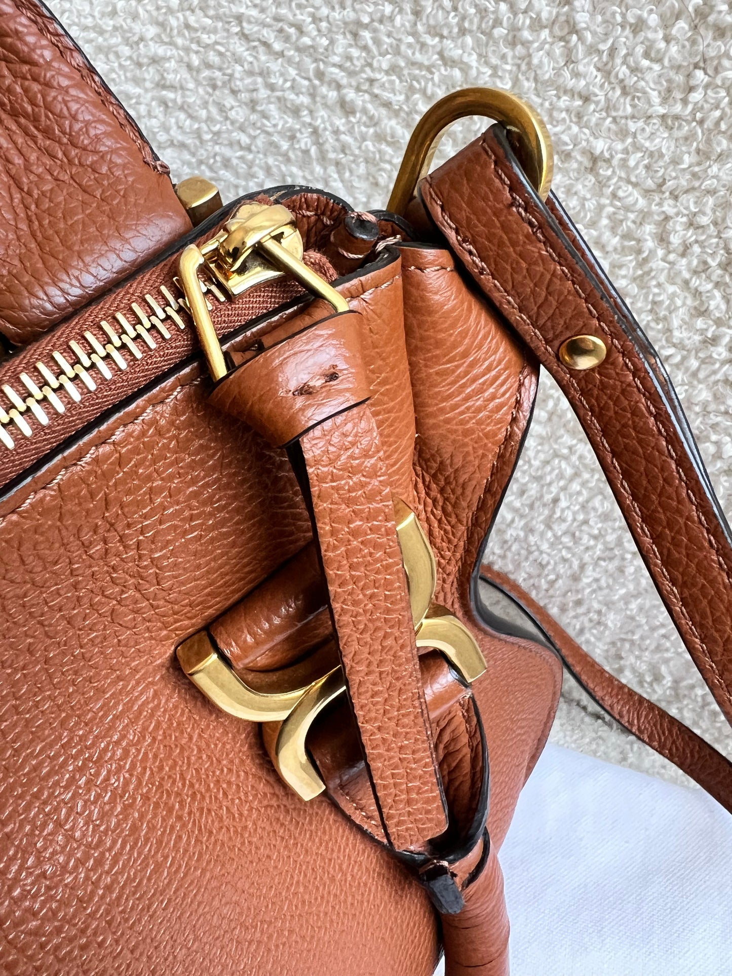 Chloe Tan Small Marcie Double Carry Bag (RRP £1690)