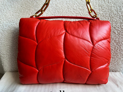 Mulberry Coral Orange Softie in Pillow Effect Nappa Leather (RRP £1650)