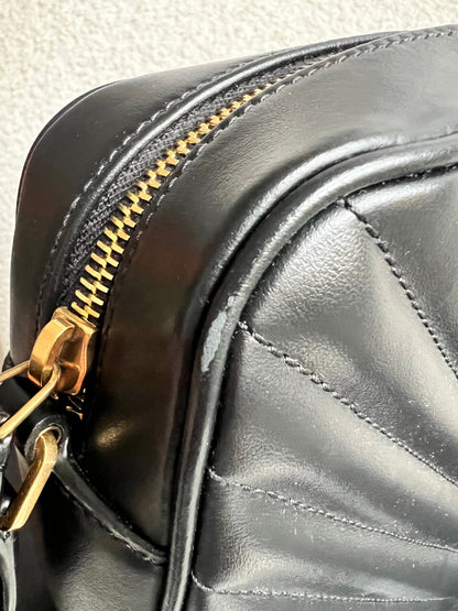 Yves Saint Laurent (YSL) Black Lou Camera Bag (RRP £1,350)