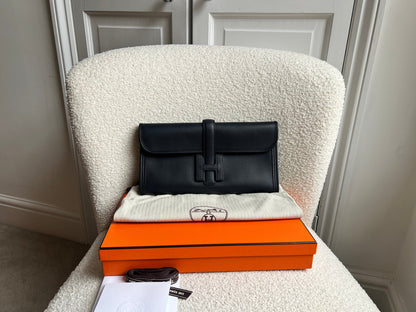 Hermes Jige Elan 29 Clutch in Bleu Nuit (RRP £3360)