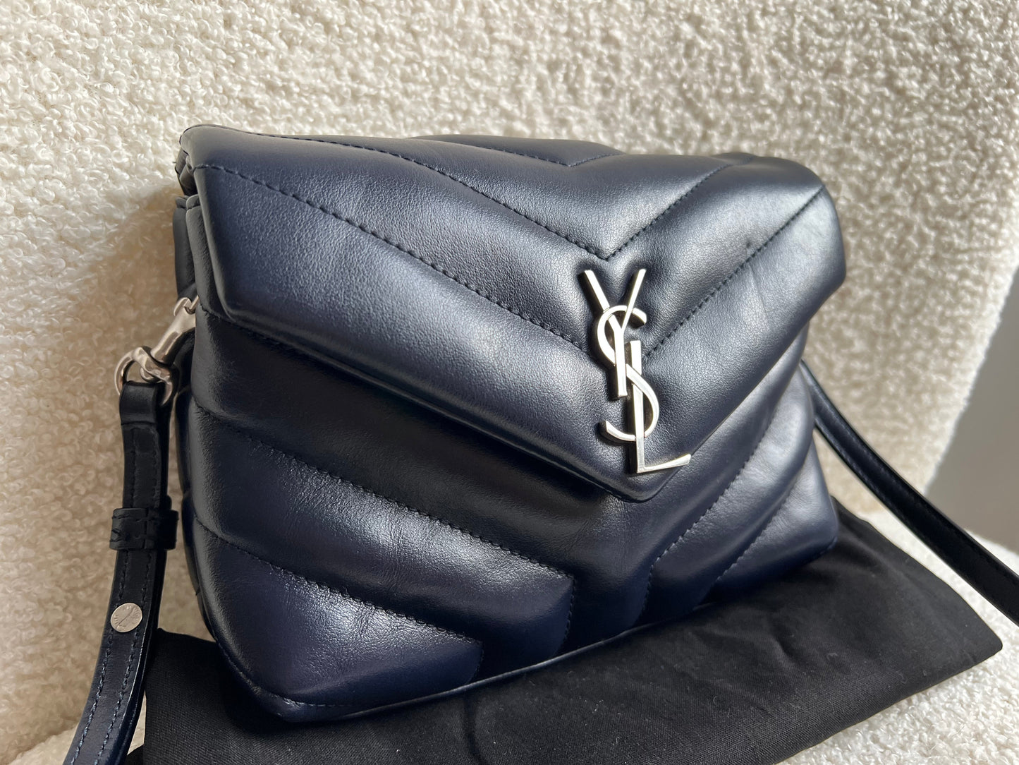Yves Saint Laurent (YSL) Navy Blue Toy Lou Lou (RRP £1350)