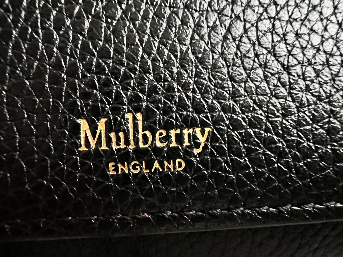 Mulberry Black Continental Chain Clutch Wallet (RRP £425)