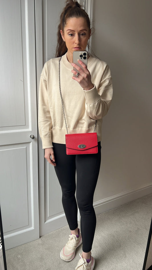 Mulberry Lancaster Red Small Darley Shoulder Bag (RRP £695)