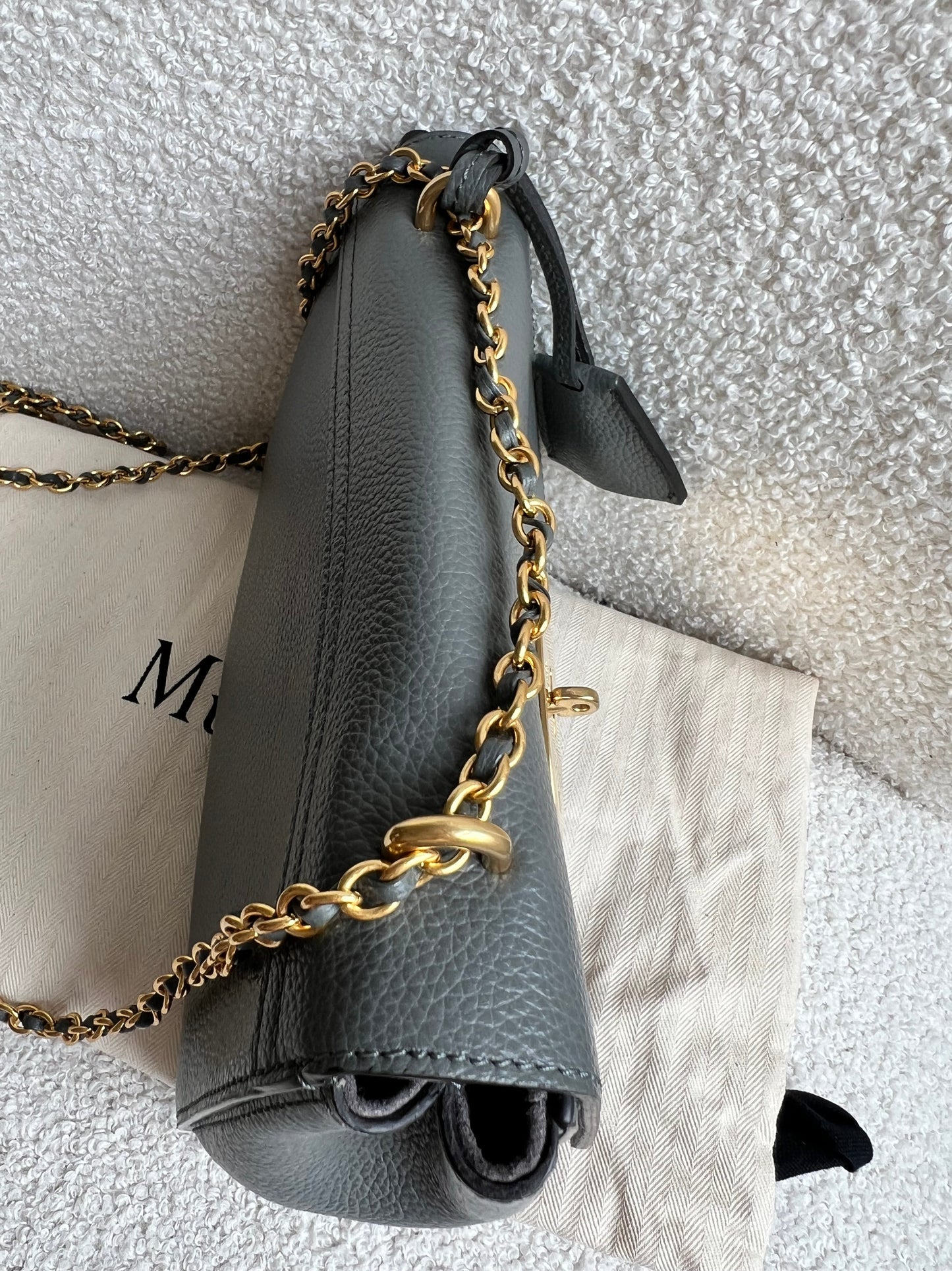 Mulberry Charcoal Grey Regular Lily with Gold Hardware (RRP £995)