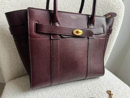 Mulberry Oxblood Small Zipped Bayswater (RRP £1,245)