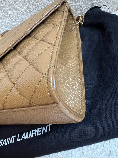 Yves Saint Laurent (YSL) Beige Small Envelope Bag (RRP £1,940)