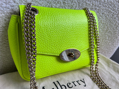 Mulberry Neon Yellow Mini Darley Shoulder Bag (RRP £725)