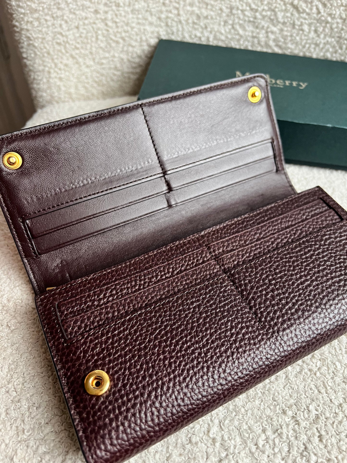 Mulberry Oxblood Continental Wallet (RRP £375)