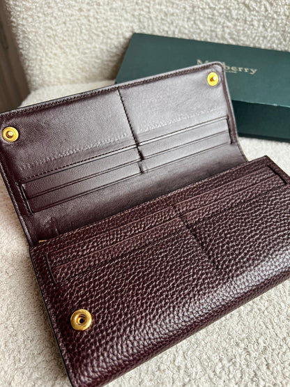 Mulberry Oxblood Continental Wallet (RRP £375)