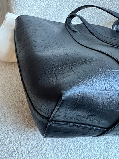 Mulberry Black Matte Croc Bayswater Tote (RRP £845)