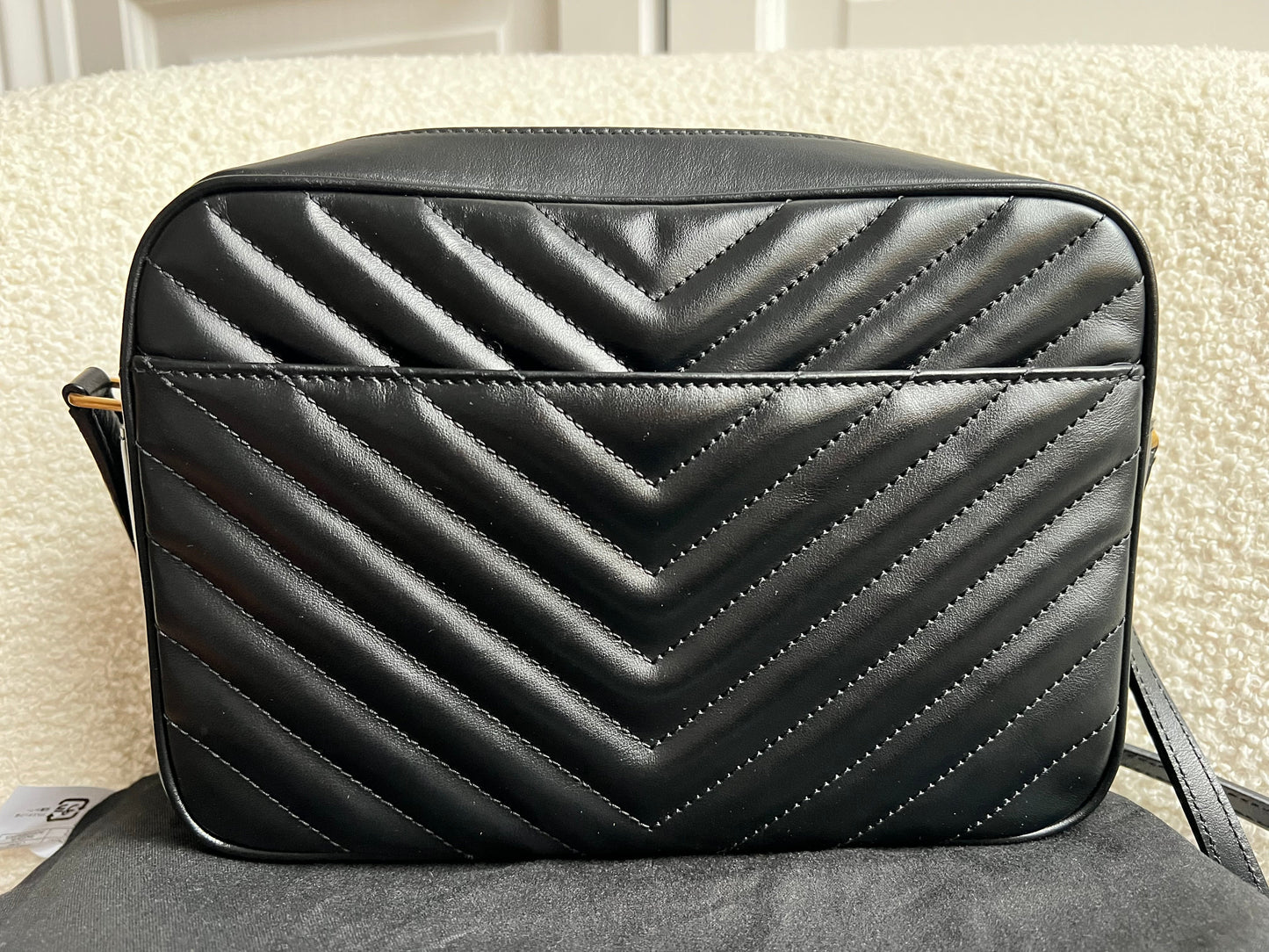 Yves Saint Laurent (YSL) Black Lou Camera Bag (RRP £1,350)