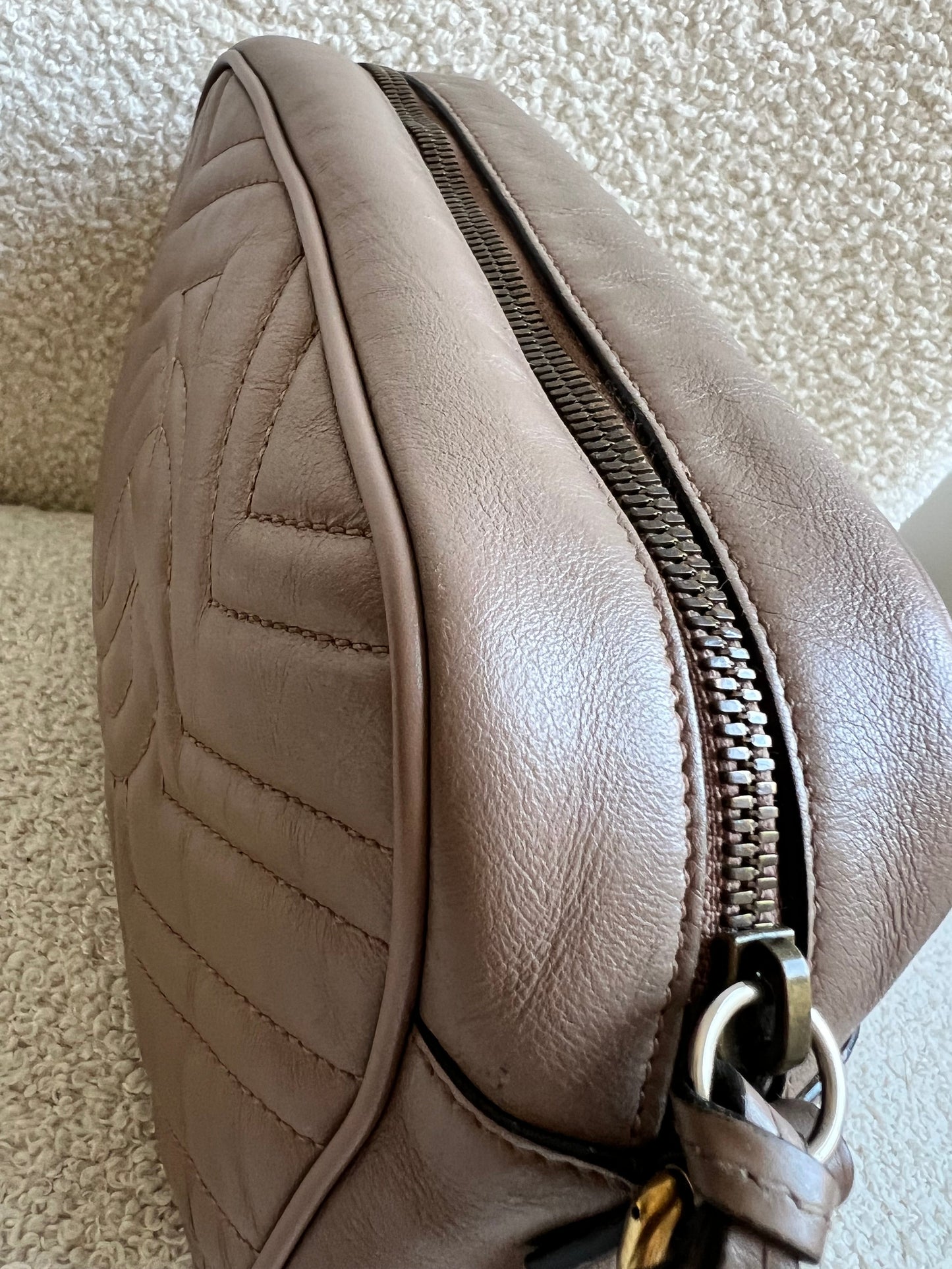 Gucci GG Marmont Dusty Pink Small Shoulder Bag (RRP £1440)