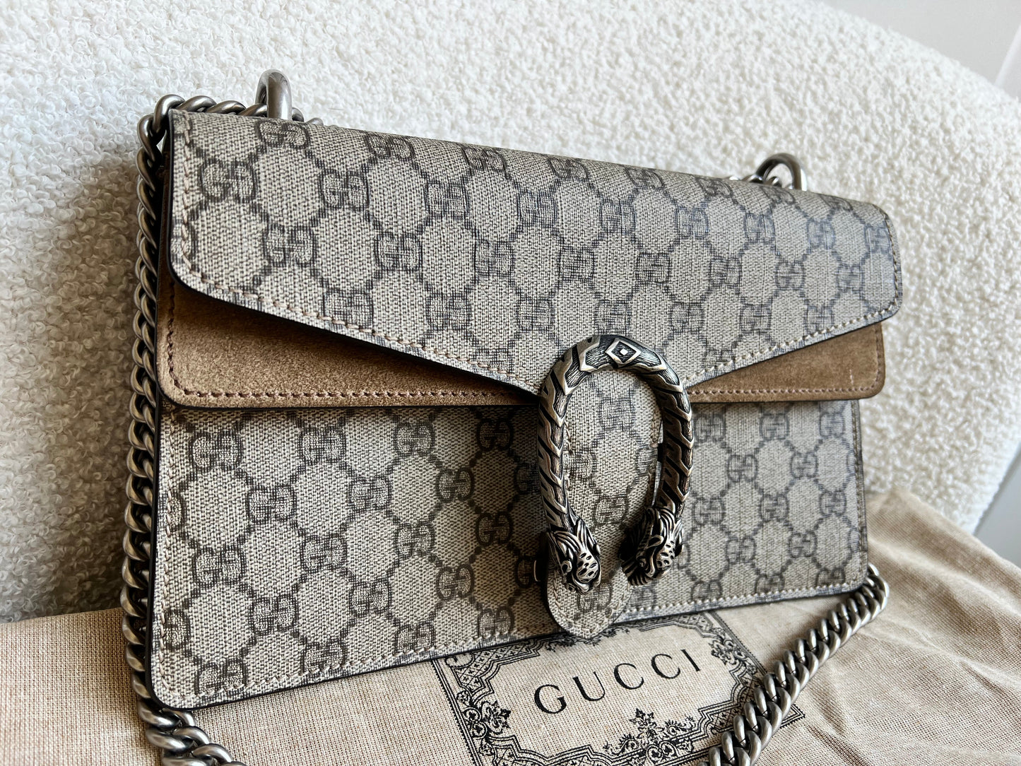 Gucci Dionysus GG Supreme Small Shoulder Bag (RRP £2,280)