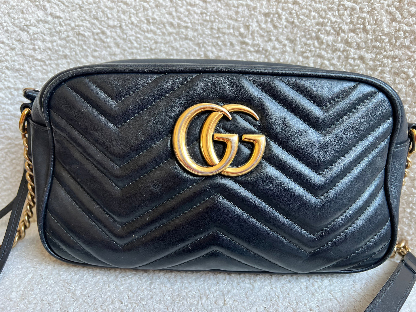Gucci GG Black Marmont Small Shoulder Bag (RRP £1440)