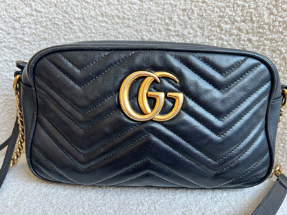Gucci GG Black Marmont Small Shoulder Bag (RRP £1440)