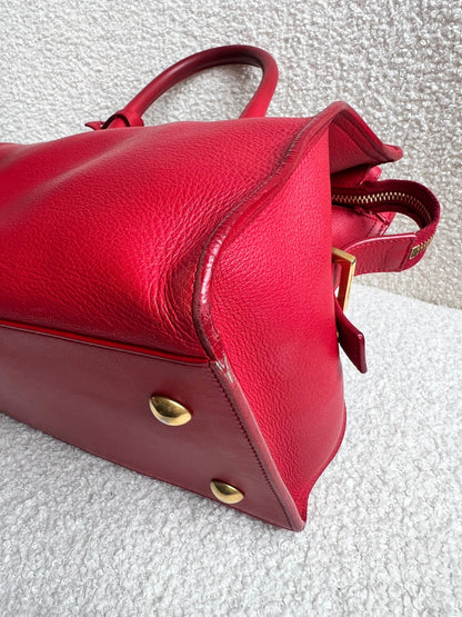 Yves Saint Laurent (YSL) Red Small Cabas Chyc Bag (RRP £1,350)