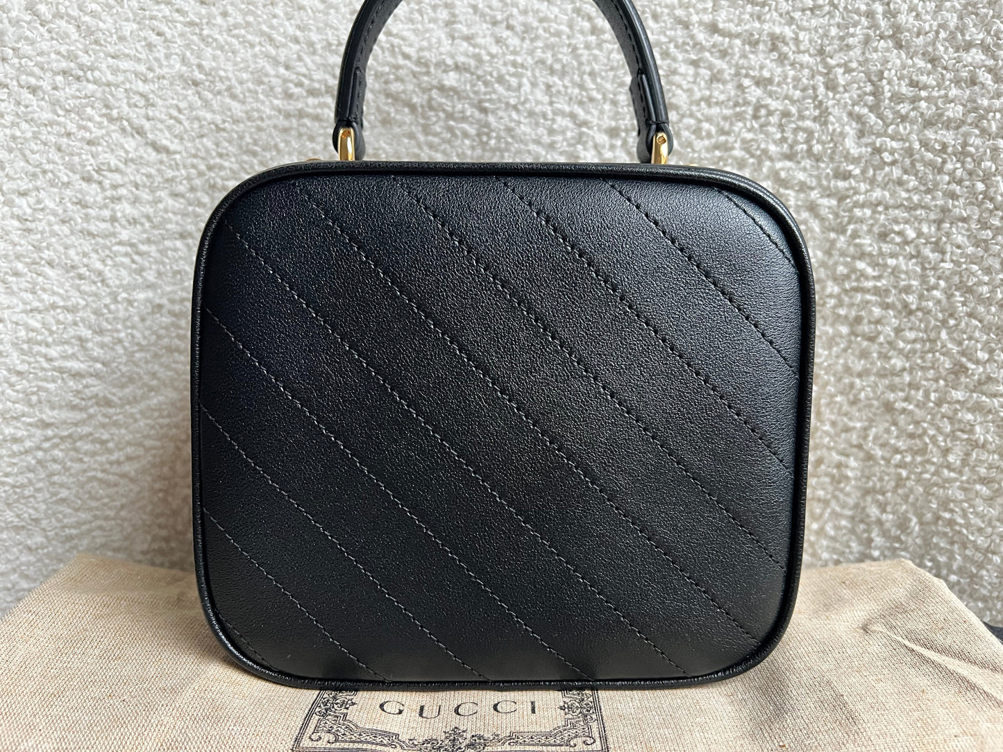 Gucci Black Small Top Handle Blondie Shoulder Bag (RRP £1870)