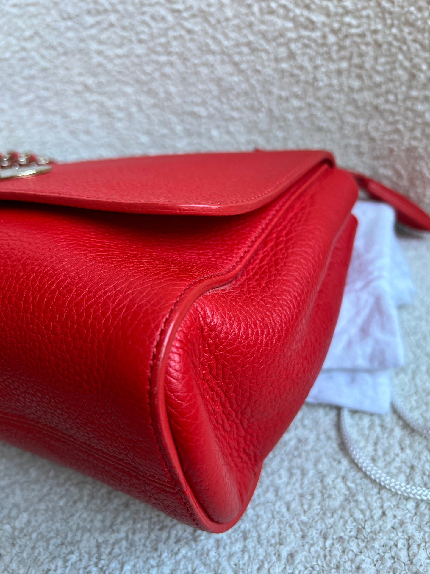 Mulberry Fiery Spritz Red Medium Lily with Gold Hardware (RRP £995)