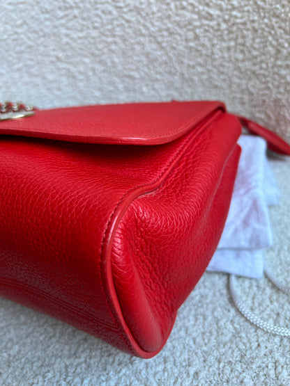 Mulberry Fiery Spritz Red Medium Lily with Gold Hardware (RRP £995)