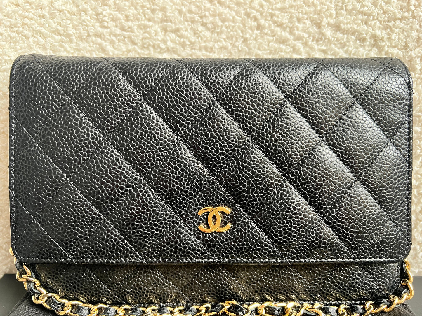 Chanel Black Caviar Wallet on Chain (RRP £2,930)