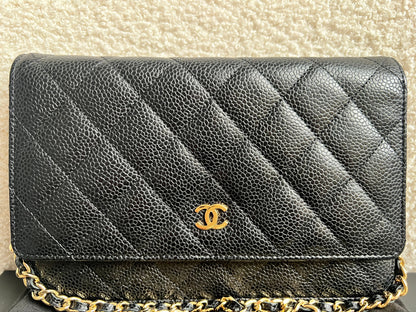 Chanel Black Caviar Wallet on Chain (RRP £2,930)