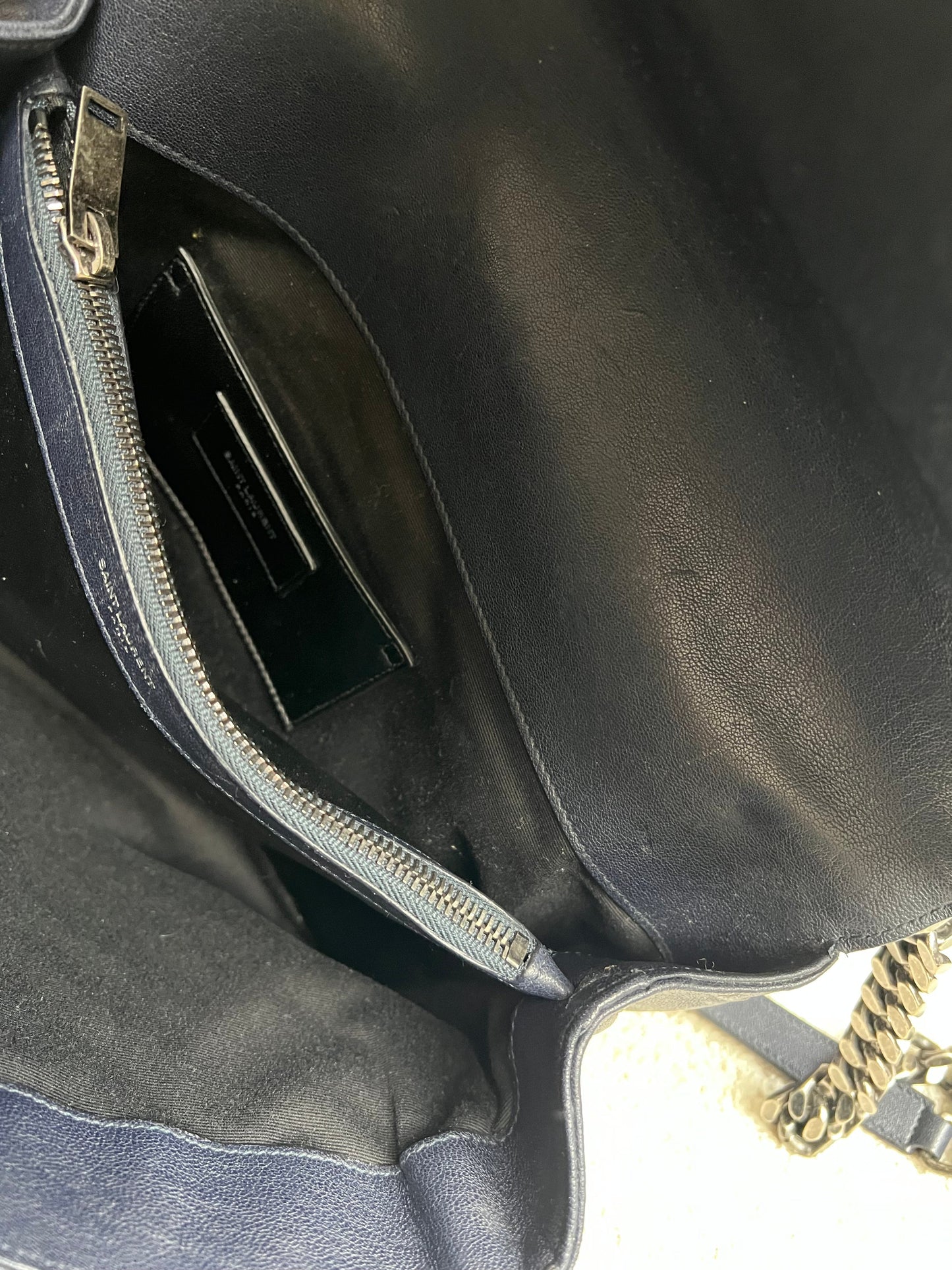 Yves Saint Laurent (YSL) Navy Large College (RRP £2,280)
