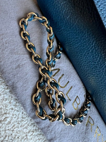Mulberry Deep Sea Blue Medium Lily with Gold Hardware (RRP £1050)