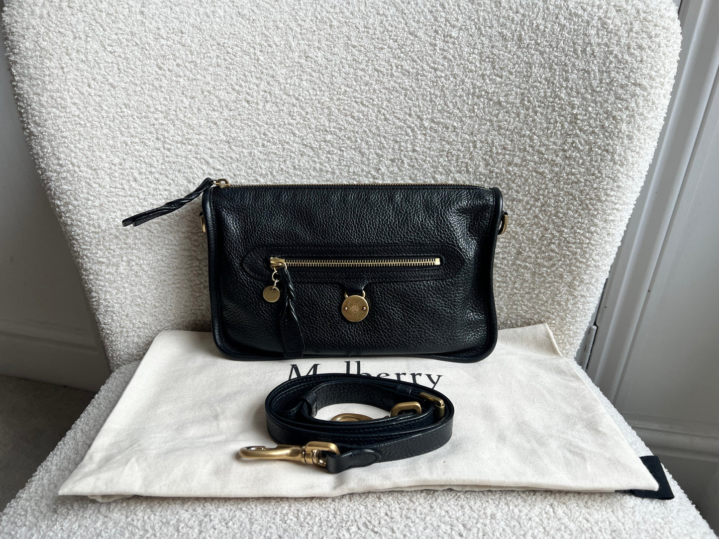 Mulberry Black Small Somerset Satchel