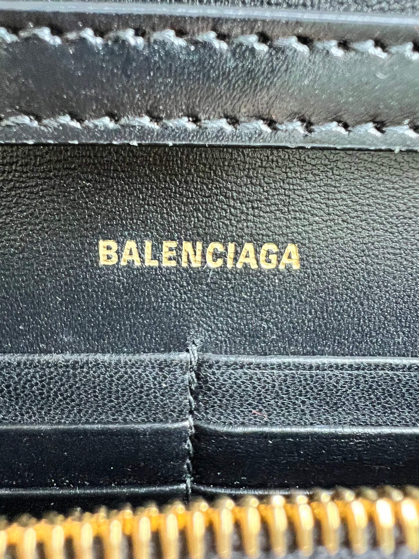 Balenciaga Black Hourglass Wallet on Chain (RRP £1190)