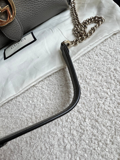Gucci Interlocking GG Grey Medium Top Handle Bag (RRP £1,150)